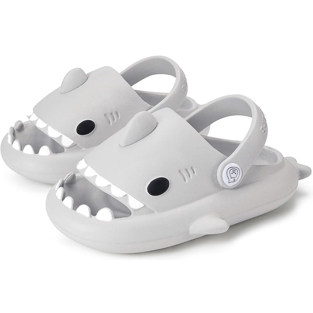 Kids Shark Design Gray Sandals